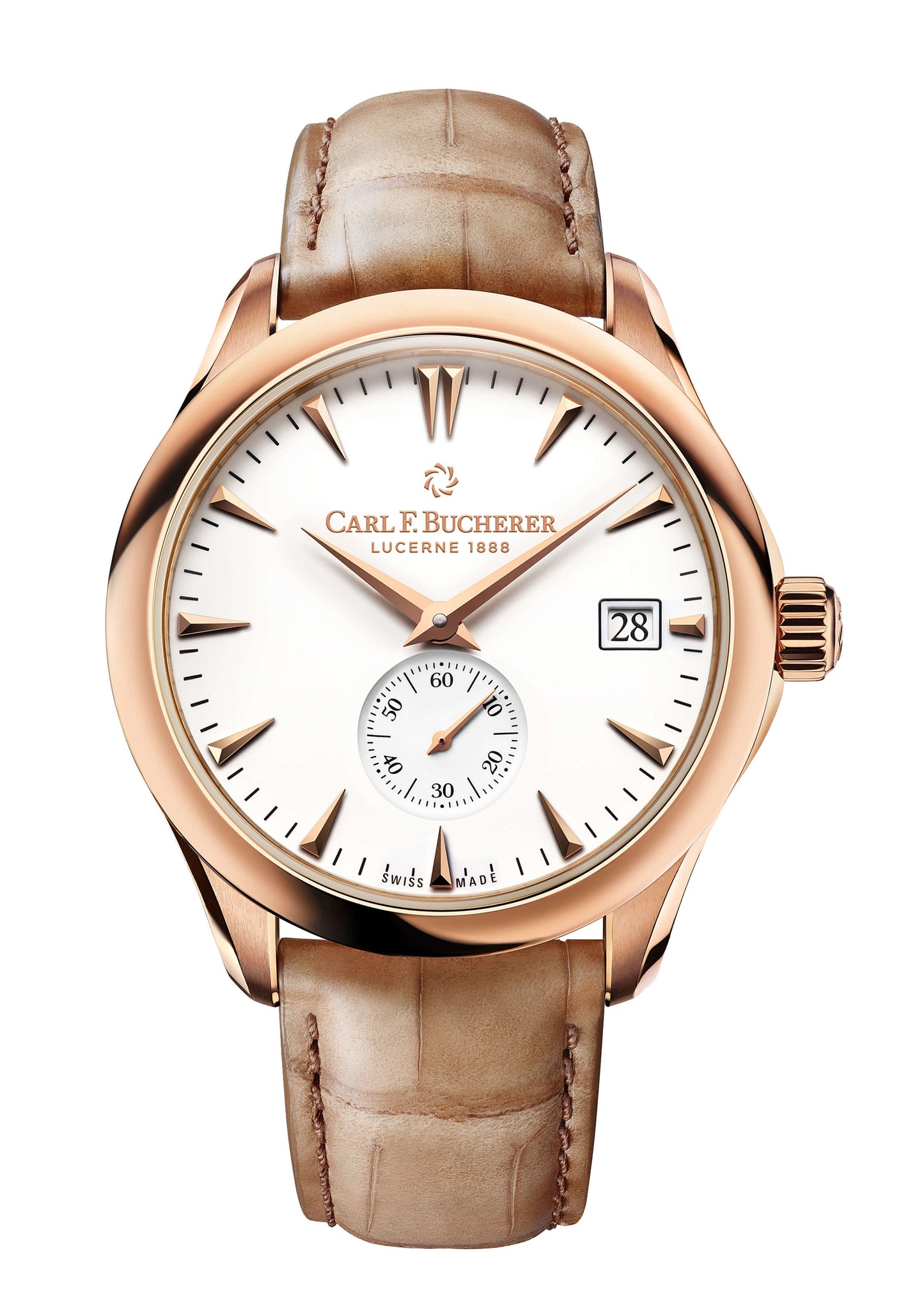 Carl F. Bucherer Manero Peripheral 18kt Rose Gold On Strap Men's Watch 00.10921.03.23.01