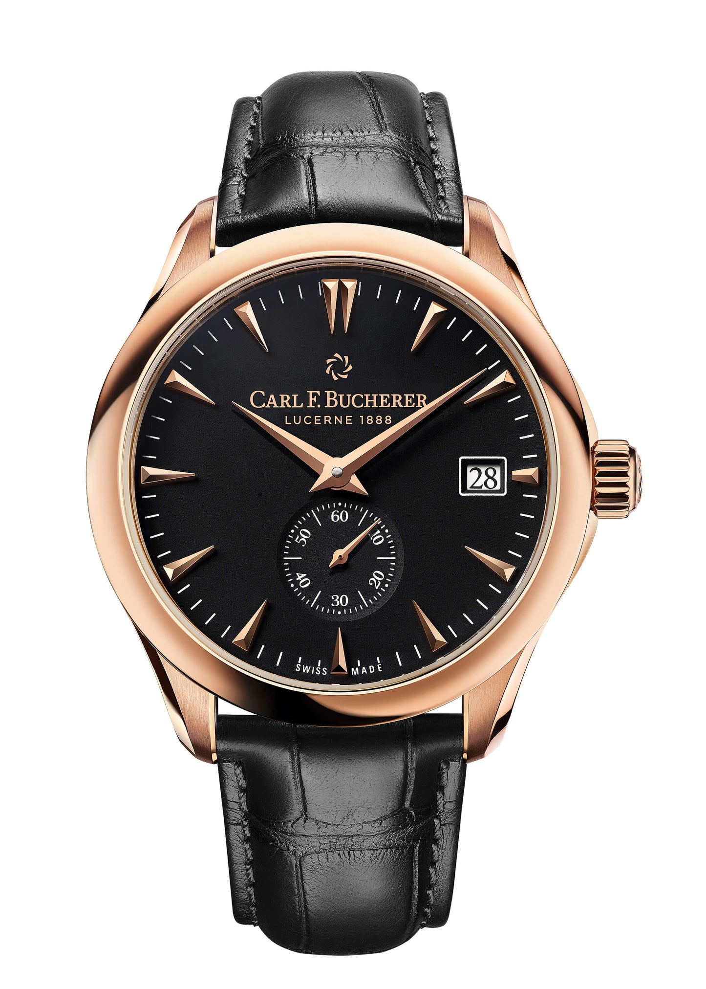 Carl F. Bucherer Manero Peripheral 18kt Rose Gold On Strap Men's Watch 00.10921.03.33.01