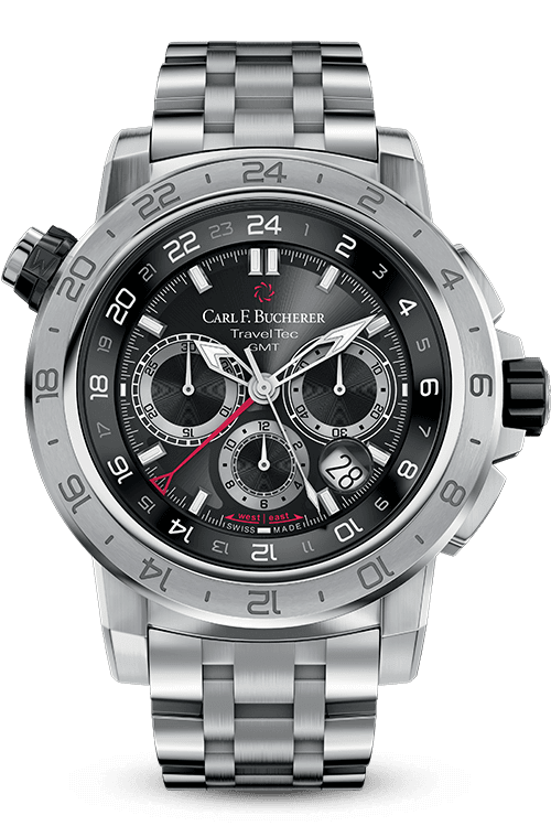 Carl F. Bucherer Patravi TravelTec II Stainless Steel On Bracelet Men's Watch 00.10633.08.33.21