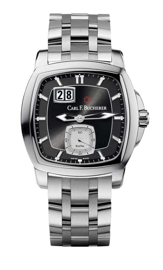 Carl F. Bucherer Patravi EvoTec BigDate Stainless Steel On Bracelet Men's Watch 00.10628.08.33.21