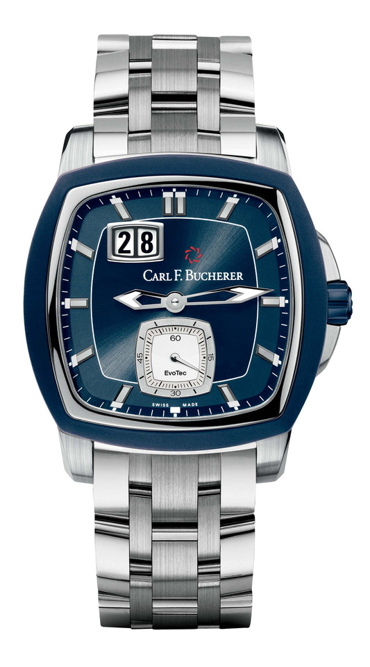 Carl F. Bucherer Patravi EvoTec BigDate Stainless Steel On Bracelet Men's Watch 00.10628.13.53.21