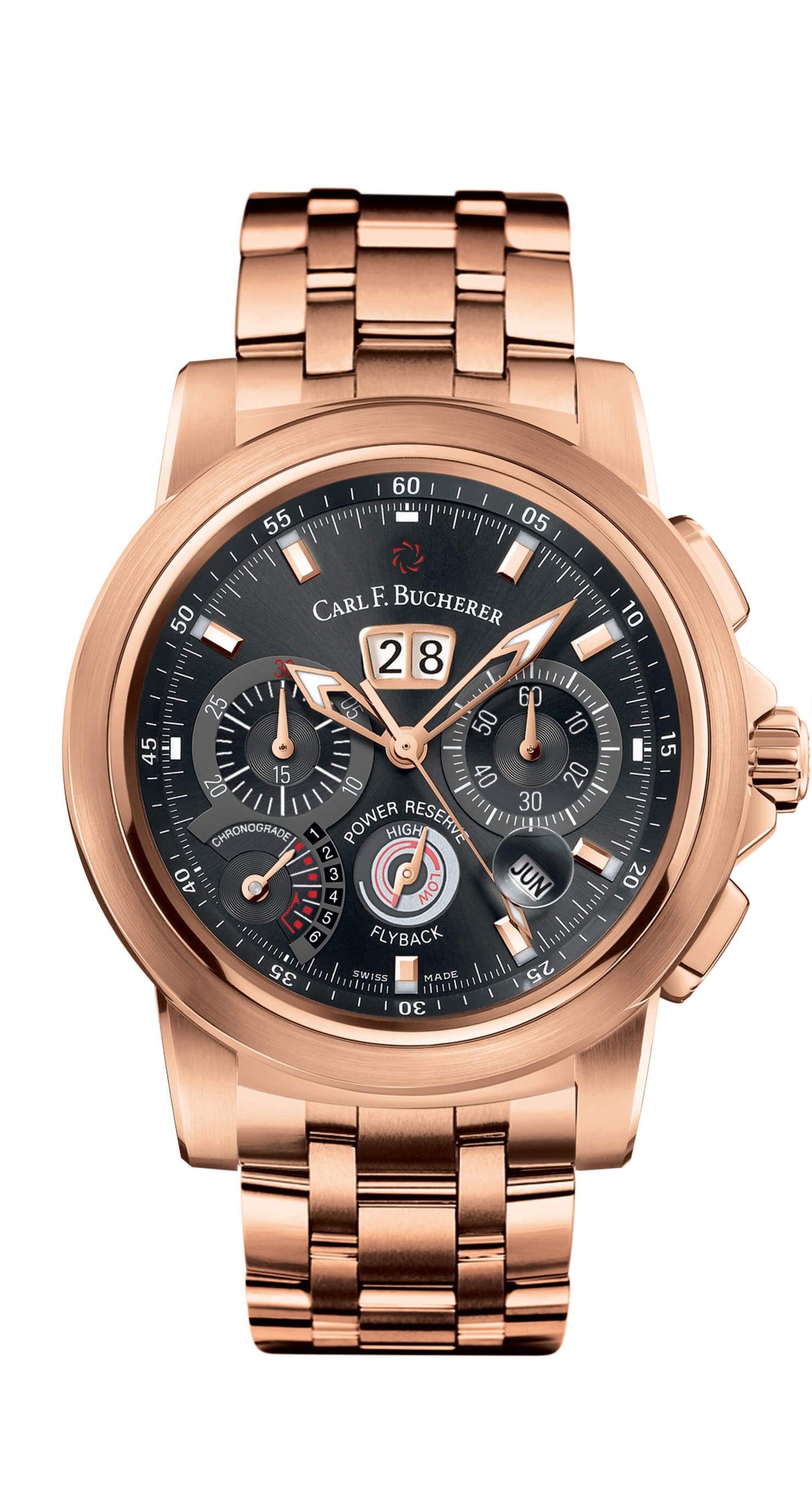 Carl F. Bucherer Patravi ChronoGrade 18kt Rose Gold On Bracelet Men's Watch 00.10623.03.33.21