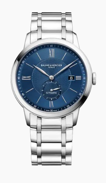 Baume & Mercier Classima Automatic Small Second Stainless Steel On Bracelet Men's Watch MOA10481