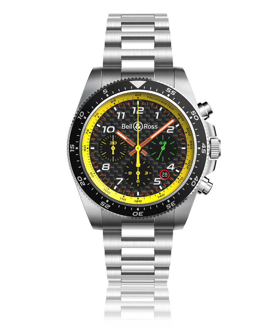 Bell & Ross BR V3-94 Limited Edition Automatic Chronograph Stainless Steel On Bracelet Men's Watch BR V3-94 R.S.19