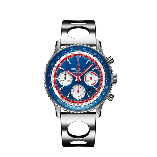 Breitling Navitimer B01 Chronograph 43 PAN AM Edition Stainless Steel On Bracelet Men's Watch AB01212B1C1A2