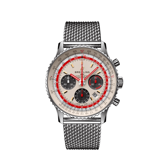 Breitling Navitimer B01 Chronograph 43 TWA Stainless Steel On Bracelet Men's Watch AB01219A1G1A1