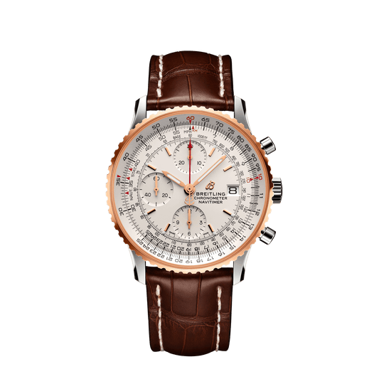 Breitling Navitimer Chronograph 41 Steel & Rose Gold On Tang Strap Men's Watch U13324211G1P2