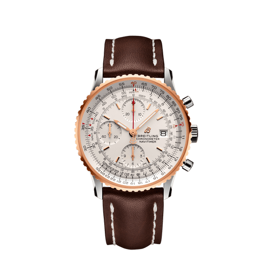 Breitling Navitimer Chronograph 41 Steel & Rose Gold On Tang Strap Men's Watch U13324211G1X1