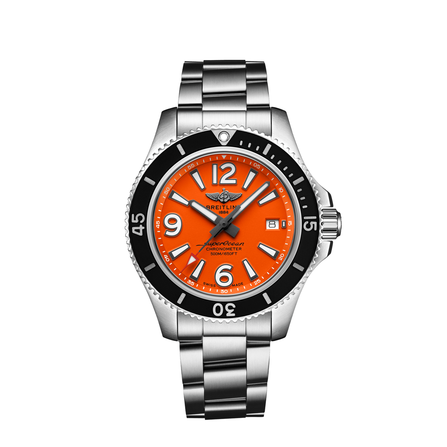 Breitling Superocean Automatic 42 Stainless Steel On Steel Bracelet Men's Watch A17366D71O1A1