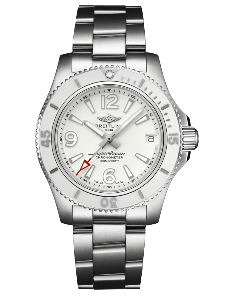 Breitling Superocean Automatic 36 Stainless Steel On Steel Bracelet Men's Watch A17316D21A1A1