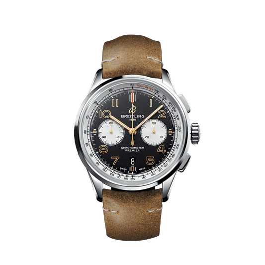 Breitling Premier B01 Chronograph 42 Norton Stainless Steel On Tang Strap Men's Watch AB0118A21B1X2