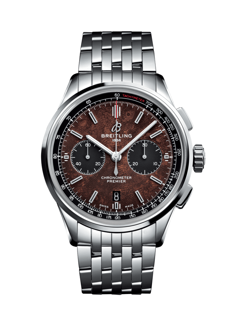 Breitling Premier B01 Chronograph 42 Bentley Centenary Limited Edition Stainless Steel On Steel Bracelet Men's Watch AB01181A1Q1A1