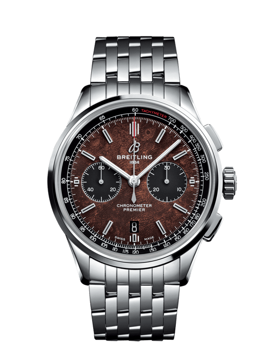 Breitling Premier B01 Chronograph 42 Bentley Centenary Limited Edition Stainless Steel On Steel Bracelet Men's Watch AB01181A1Q1A1