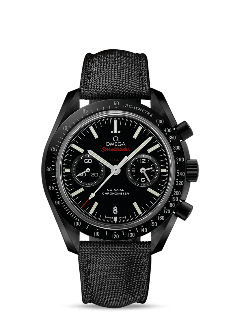 Omega Speedmaster Moonwatch Co-Axial Chronograph 44.25mm Dark Side Of The Moon Black Ceramic On Strap Men's Watch 311.92.44.51.01.003