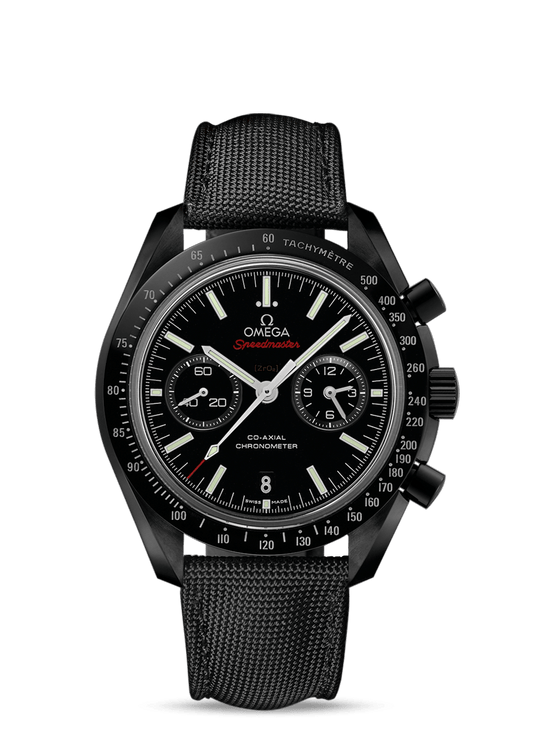 Omega Speedmaster Moonwatch Co-Axial Chronograph 44.25mm Dark Side Of The Moon Black Ceramic On Strap Men's Watch 311.92.44.51.01.003