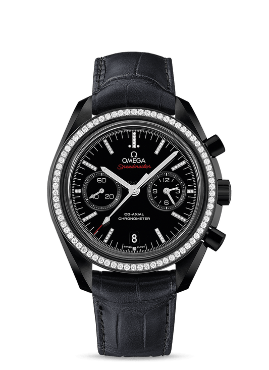 Omega Speedmaster Moonwatch Co-Axial Chronograph 44.25mm Dark Side Of The Moon On Strap Men's Watch 311.98.44.51.51.001