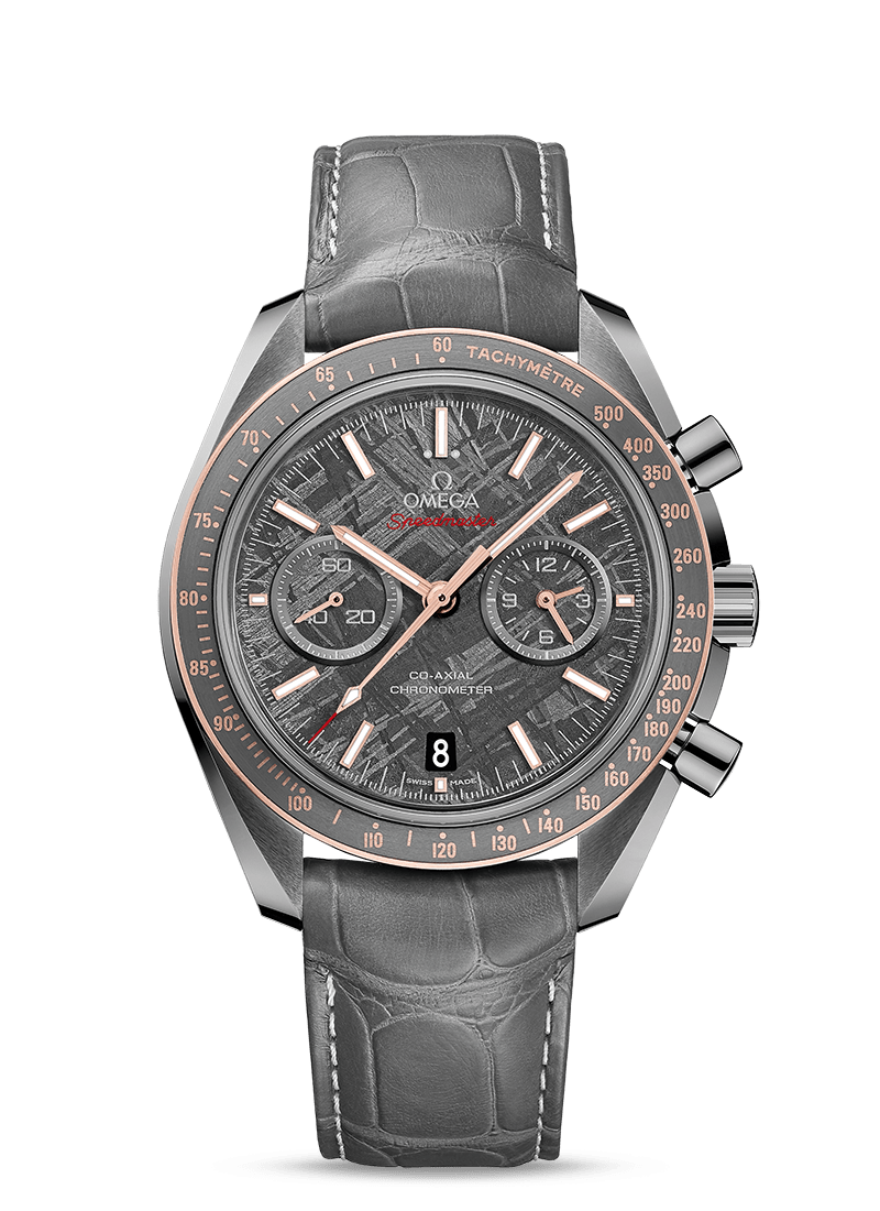 Omega Speedmaster Moonwatch Co-Axial Chronograph 44.25mm Meteorite Grey Ceramic On Strap Men's Watch 311.63.44.51.99.002