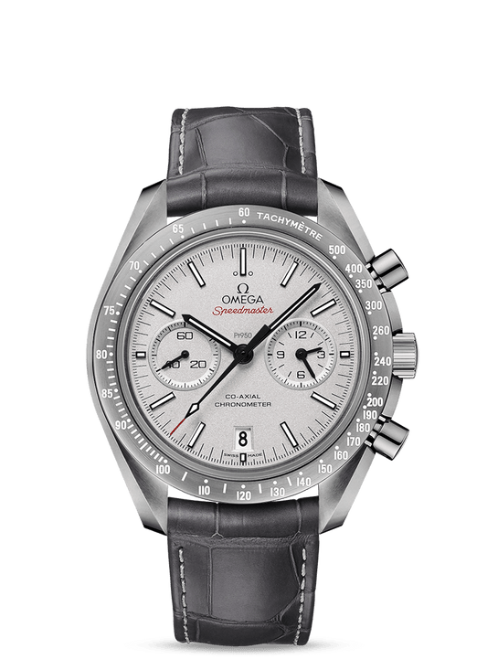 Omega Speedmaster Moonwatch Co-Axial Chronograph 44.25mm Grey Side Of The Moon On Strap Men's Watch 311.93.44.51.99.001