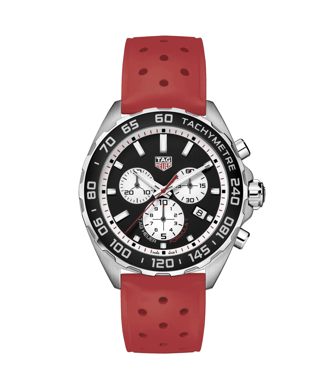 Tag Heuer Formula 1 Quartz Chronograph Stainless Steel On Strap Men's Watch CAZ101E.FT8030