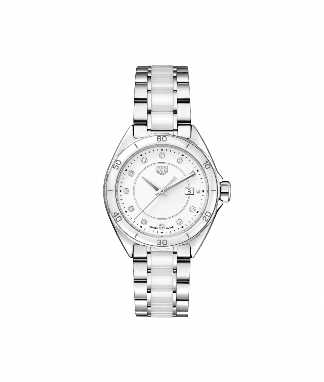 Tag Heuer Formula 1 Quartz Stainless Ceramic Diamond Dial On Bracelet Ladies Watch WBJ141AD.BA0974