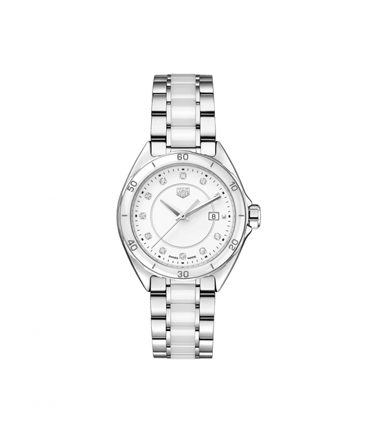 Tag Heuer Formula 1 Quartz Stainless Ceramic Diamond Dial On Bracelet Ladies Watch WBJ141AD.BA0974