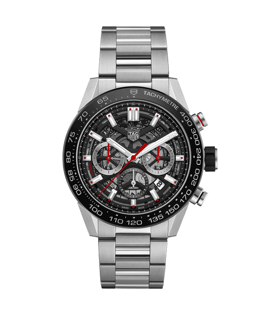 Tag Heuer Carrera Calibre Heuer 02 Automatic Chronograph Stainless Steel On Bracelet Men's Watch CBG2A10.BA0654