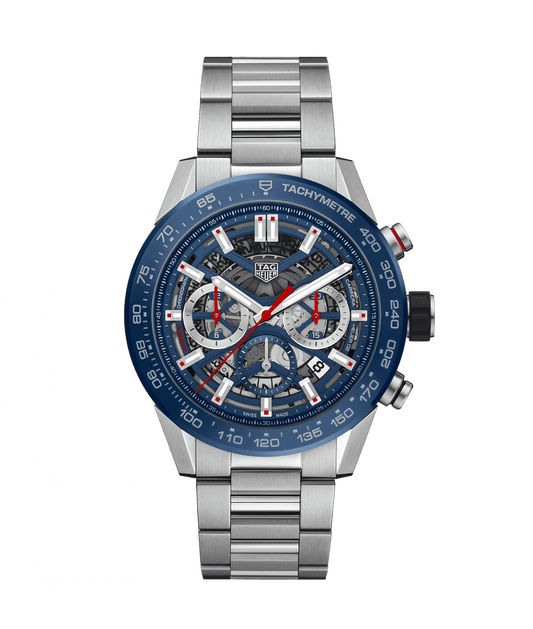 Tag Heuer Carrera Calibre Heuer 02 Automatic Chronograph Stainless Steel On Bracelet Men's Watch CBG2A11.BA0654