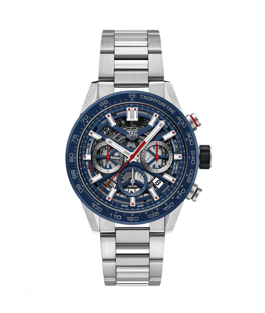 Tag Heuer Carrera Calibre Heuer 02 Automatic Chronograph Stainless Steel On Bracelet Men's Watch CBG2011.BA0662