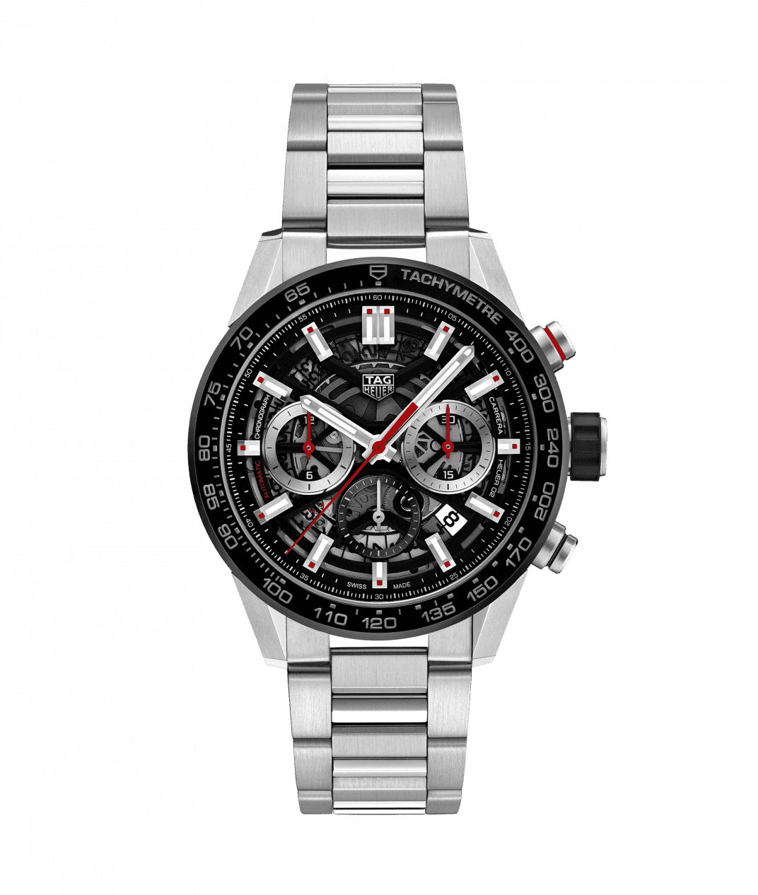 Tag Heuer Carrera Calibre Heuer 02 Automatic Chronograph Stainless Steel Men's Watch CBG2010.BA0662