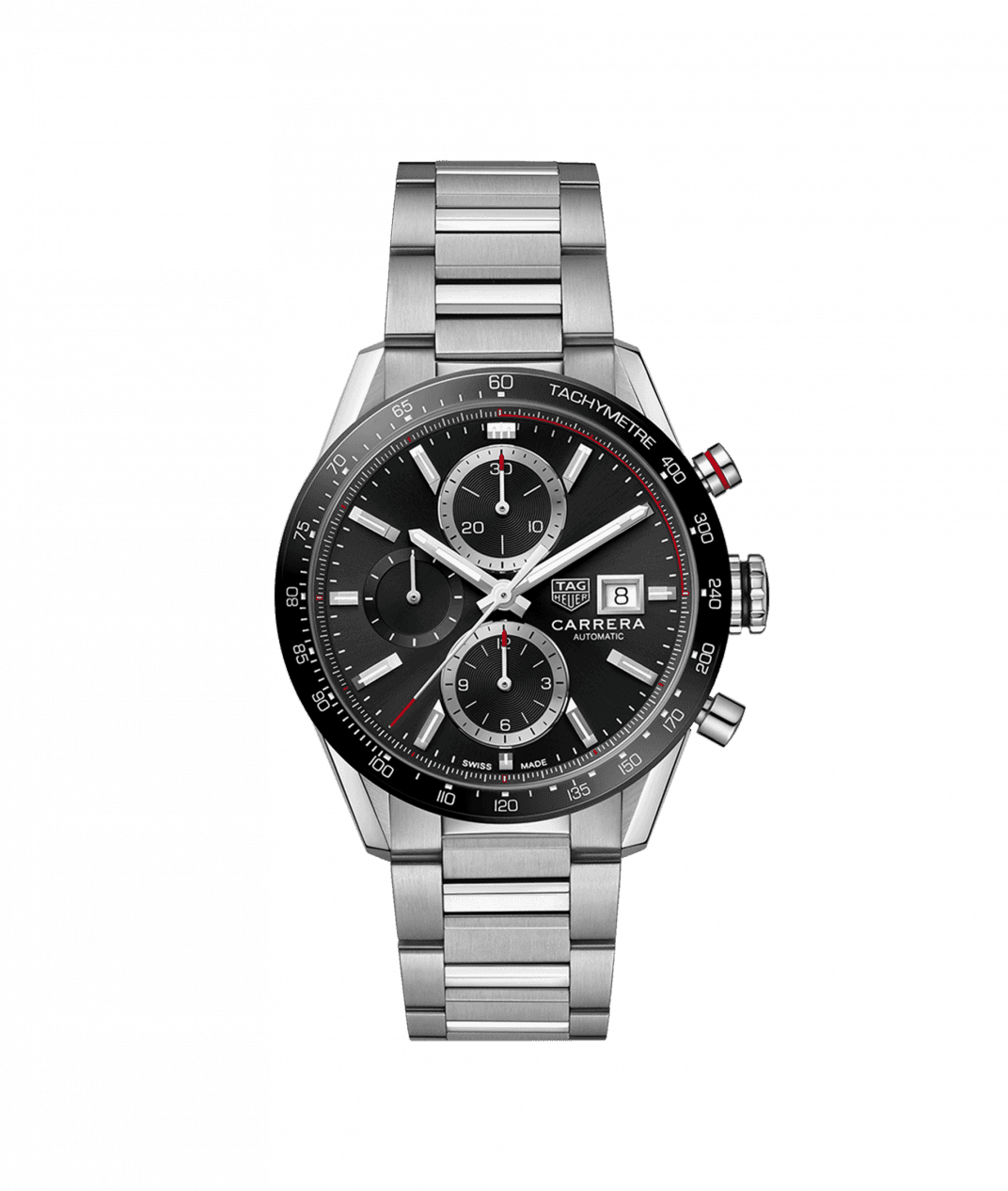 Tag Heuer Carrera Calibre 16 Automatic Chronograph Stainless Steel On Bracelet Men's Watch CBM2110.BA0651