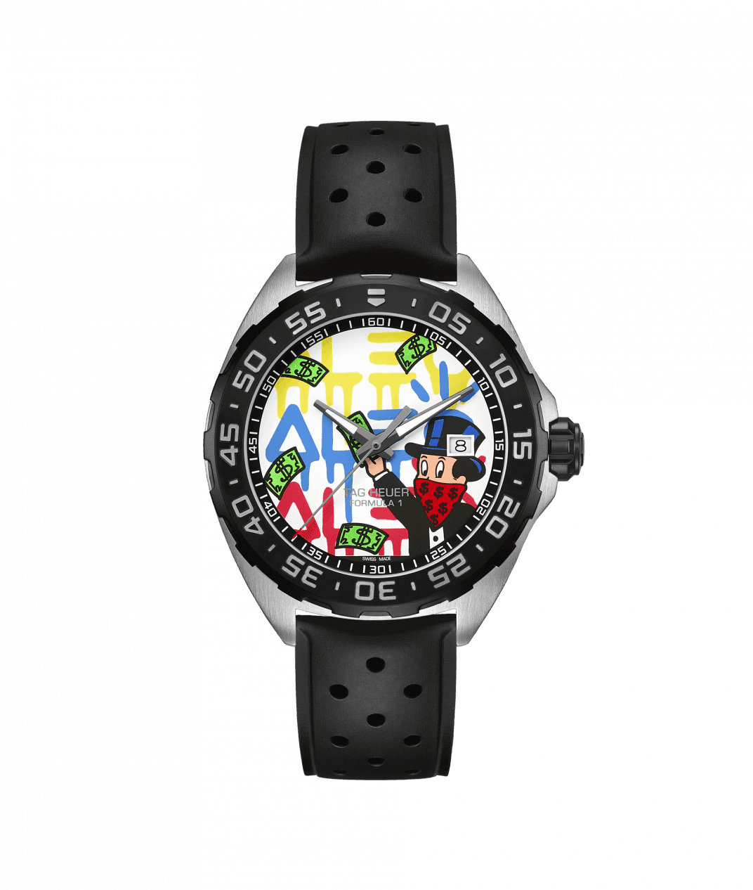 Tag Heuer Formula 1 Alec Monopoly Special Edition Quartz Stainless Steel On Strap Men's Watch WAZ1119.FT8023