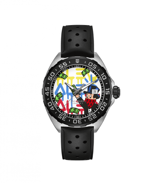 Tag Heuer Formula 1 Alec Monopoly Special Edition Quartz Stainless Steel On Strap Men's Watch WAZ1119.FT8023