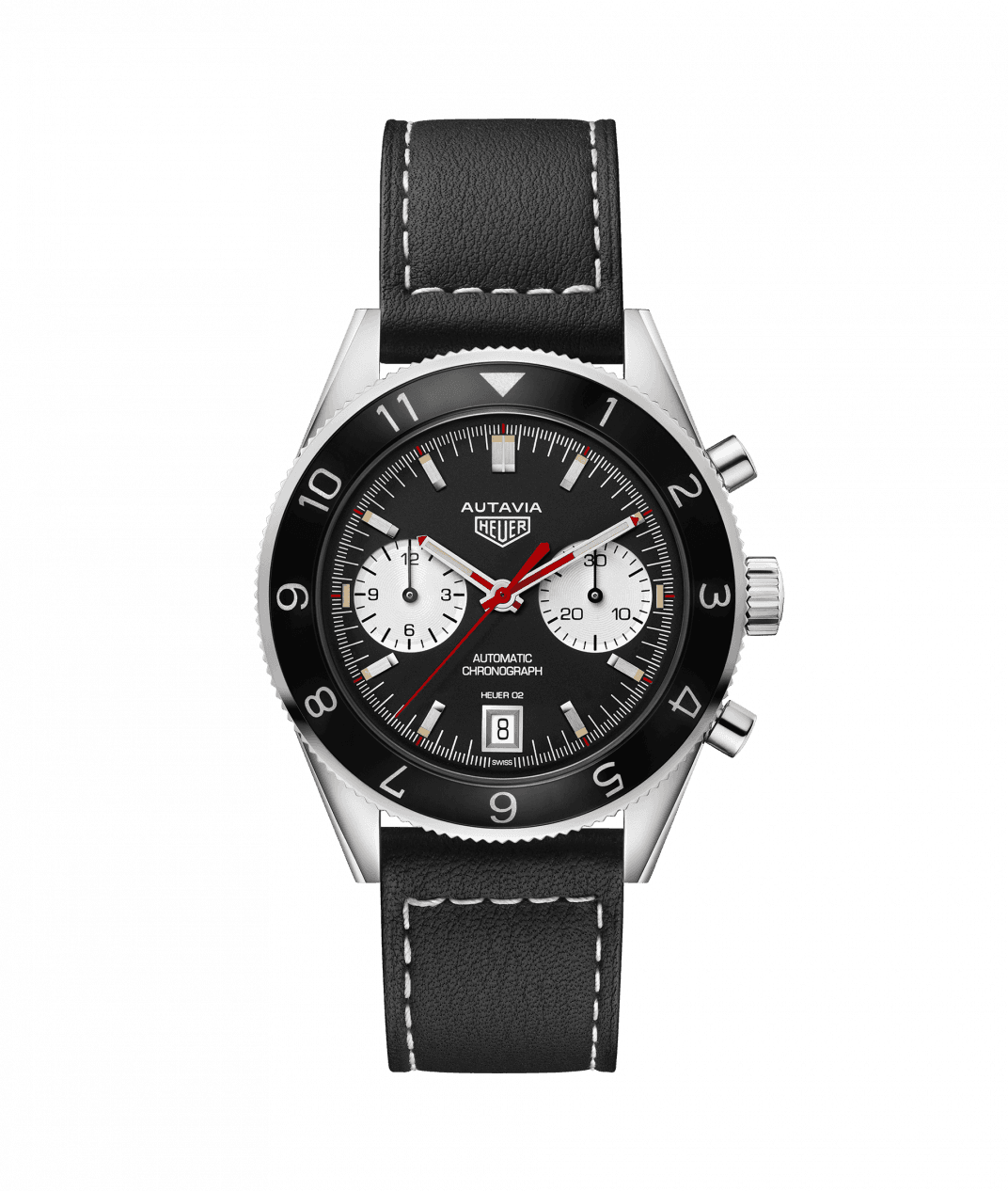 Tag Heuer Heritage Calibre Heuer 02 1972 Special Re-Edition Autavia Automatic Chronograph Stainless Steel On Strap Men's Watch CBE2118.FC8246