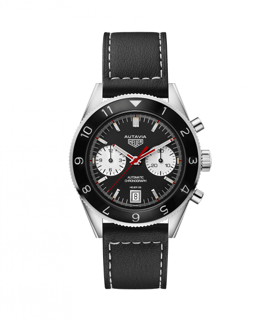 Tag Heuer Heritage Calibre Heuer 02 1972 Special Re-Edition Autavia Automatic Chronograph Stainless Steel On Strap Men's Watch CBE2118.FC8246