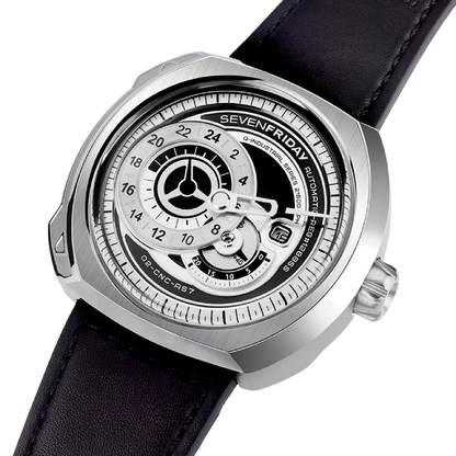 SevenFriday Q Series Automatic Stainless Steel Silver Dial On Strap Men's Watch Q1/1
