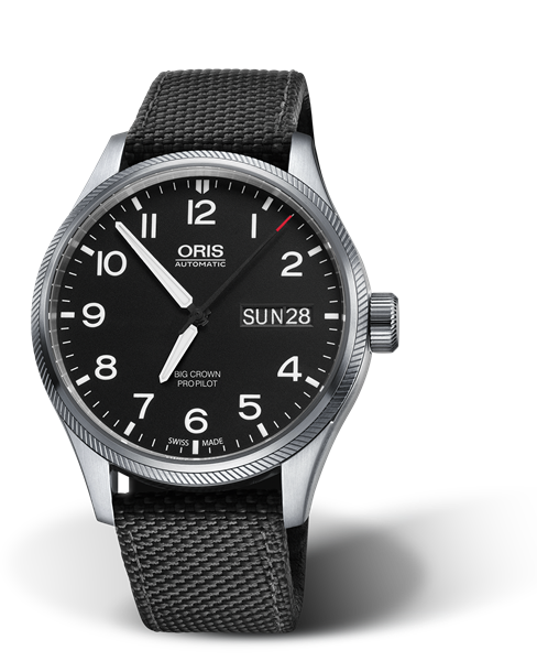 Oris Big Crown Pro Pilot 45mm Automatic Stainless Steel On Strap Men's Watch 01 752 7698 4164-07 5 22 15FC