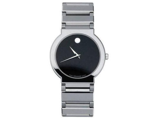 Pre-Owned Movado Valor Tungsten Stainless Steel On Bracelet 0604409