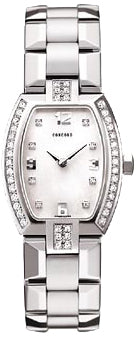 Pre-Owned Concord La Scala Stainless Steel MOP Diamond Dial Diamond Bezel & Diamond Lugs On Bracelet 0311031