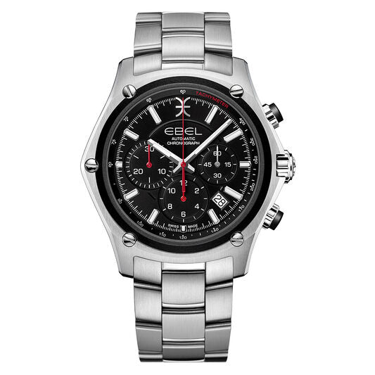 Ebel Discovery Chronograph Automatic Stainless Steel On Bracelet Men's Watch 1216460