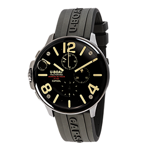 U-Boat Capsoil Chrono Stainless Steel on Rubber strap 8111/B