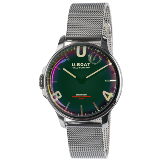 U-Boat DARKMOON 38 SS on Stainless Steel Mesh Bracelet 8471/MT