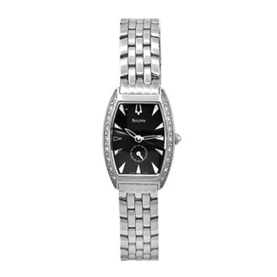 Bulova Women's Swiss Made Diamond Stainless Steel 63R44