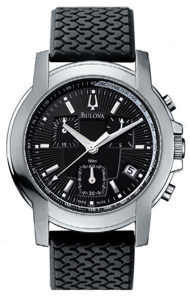 Bulova Chronograph Stainless Steel Mens Sport Watch 65B115