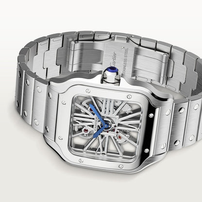 Cartier Santos de Cartier skeleton watch WHSA0015
