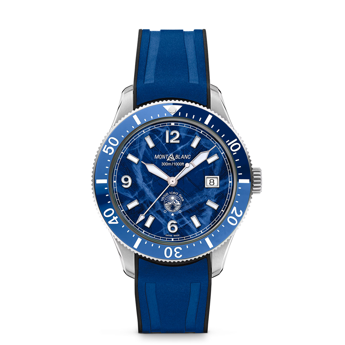 Montblanc Iced Sea Automatic Date - Steel - Ceramic - Blue - Montblanc® US MB129370