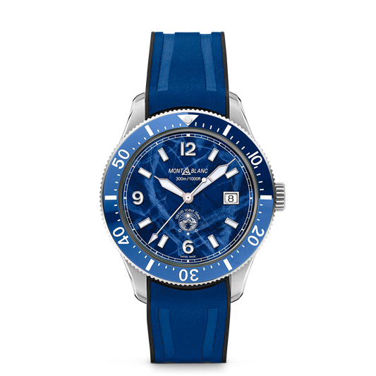 Montblanc Iced Sea Automatic Date - Steel - Ceramic - Blue - Montblanc® US MB129370