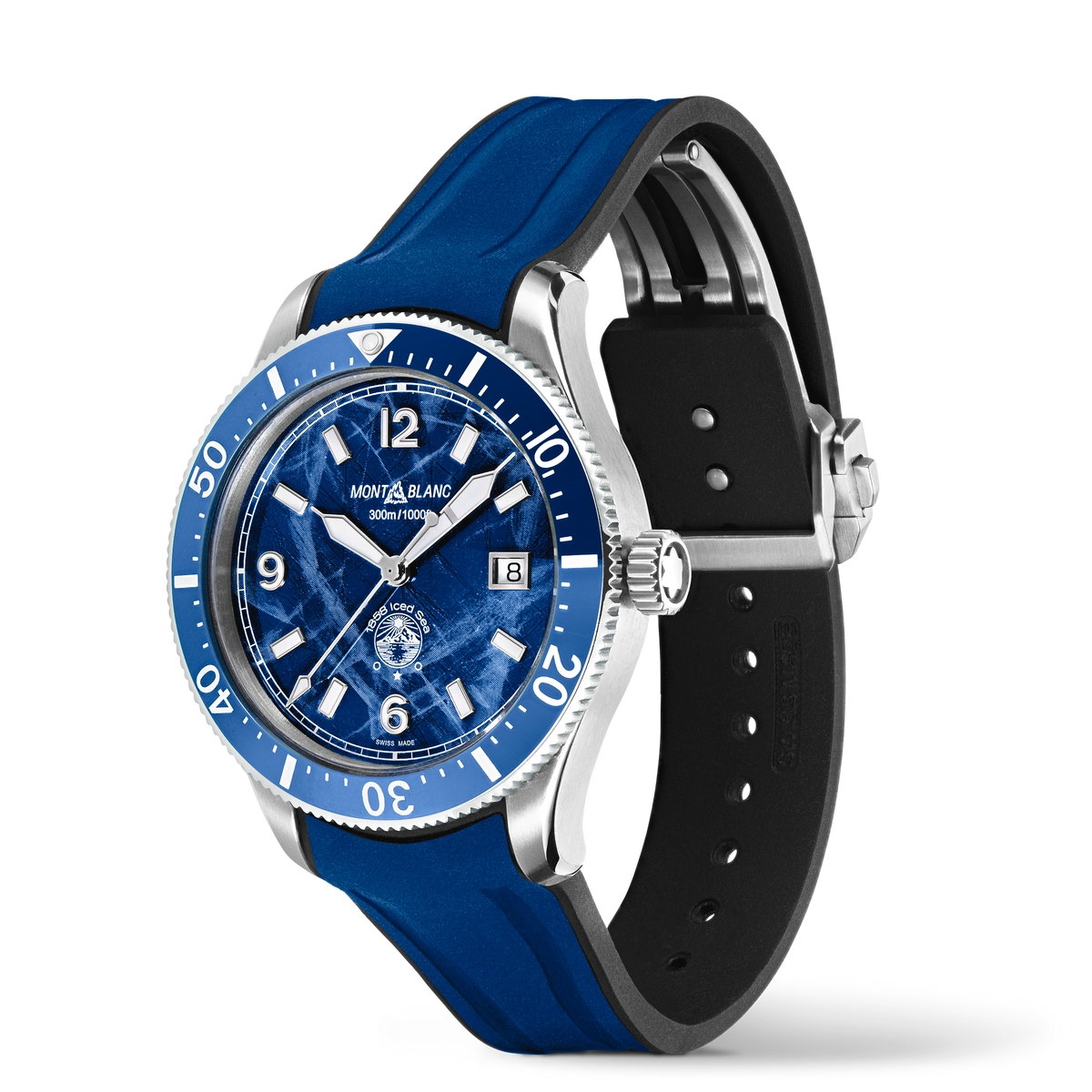 Montblanc Iced Sea Automatic Date - Steel - Ceramic - Blue - Montblanc® US MB129370