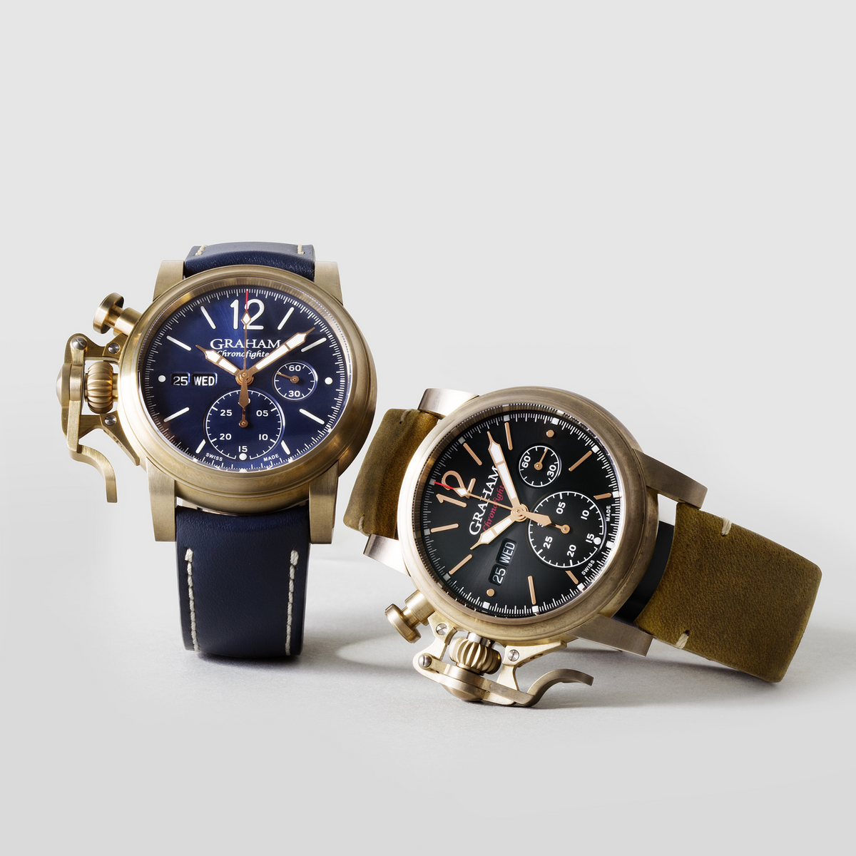 Graham CHRONOFIGHTER VINTAGE BRONZE & BLUE 2CVAK.U01A