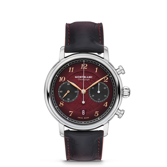 Montblanc Star Legacy Chronograph 42 mm Limited Edition - 1786 pieces - Steel - Burgundy - Montblanc® US MB133245