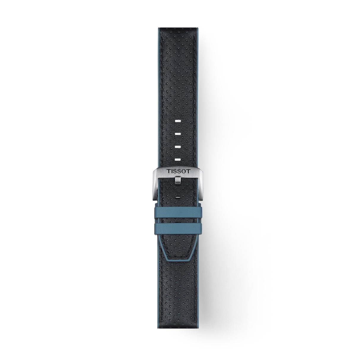 Tissot Official Blue Leather and Rubber Strap Lugs 22 mm T852046785
